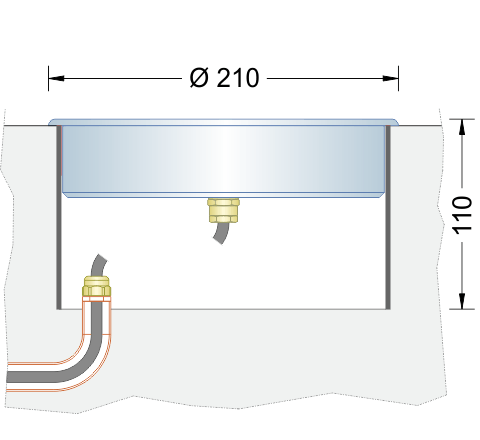 Proiettore sommergibile per fontana MEGA-LED/48