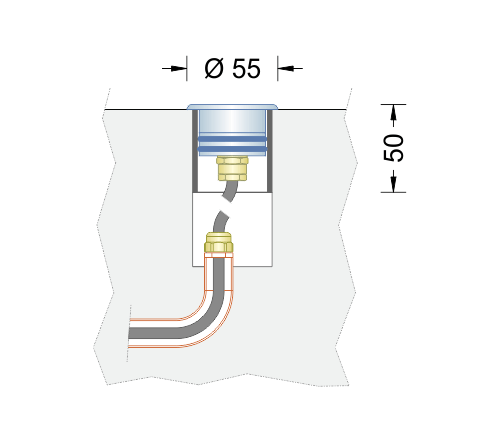 Proiettore sommergibile per fontana MINI-LED/03